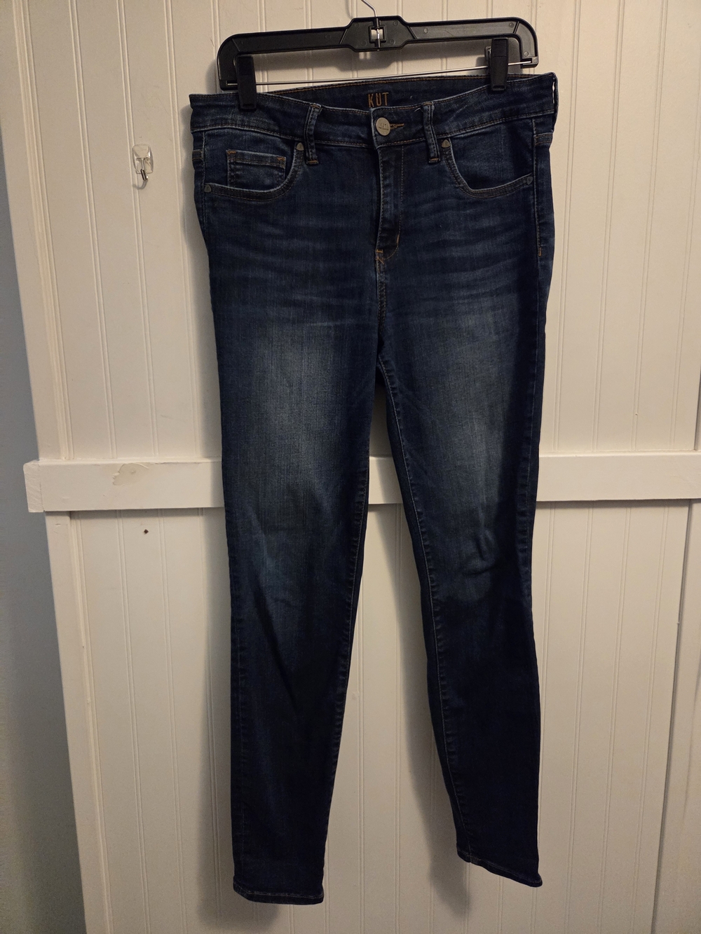 KUT from the Kloth Dark Blue Stretch High Rise Toothpick  Skinny Jeans Size 8